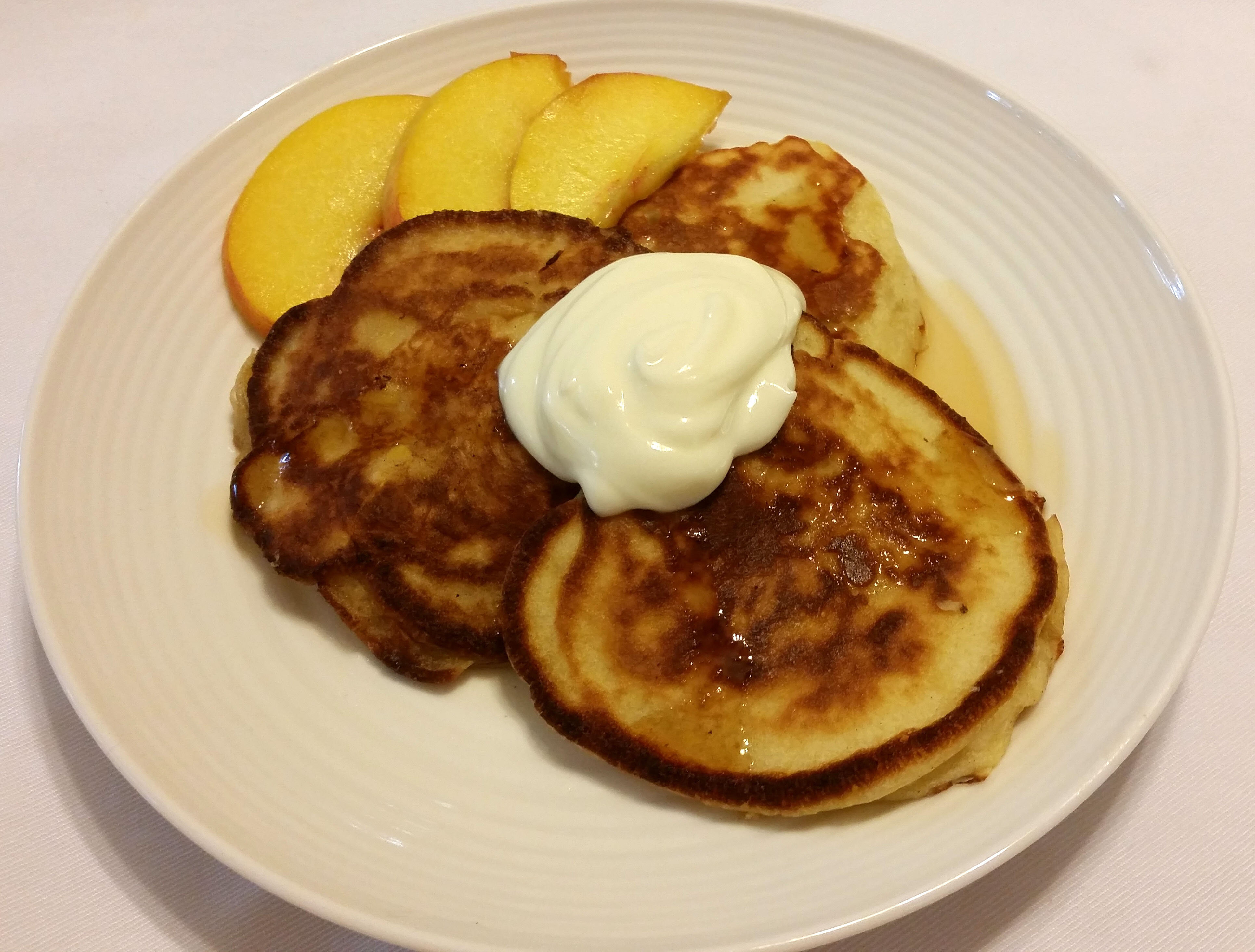 peach pancakes