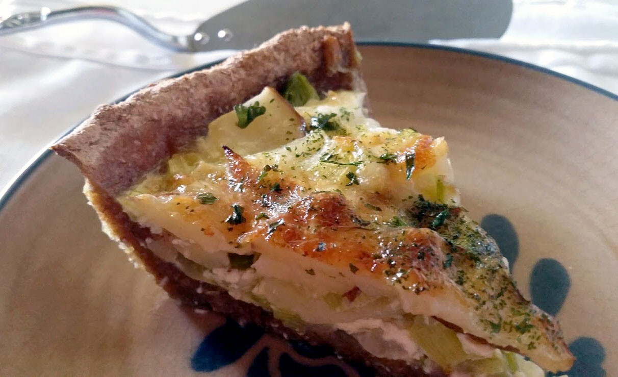 leek and potato tart