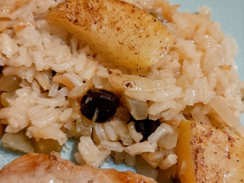 Nona's Pork Chops on a plate