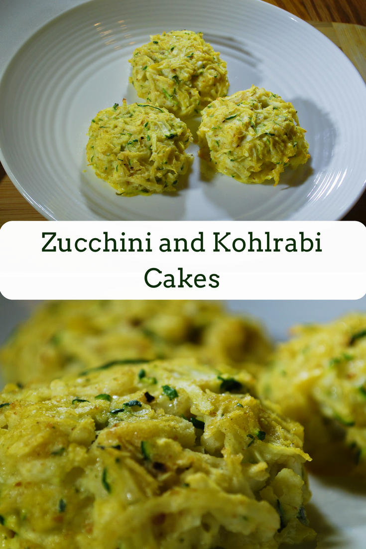 zucchini and kohlrabi cakes