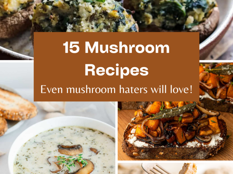 15 Mushroom Recipes Even mushroom haters will love pinterest pin